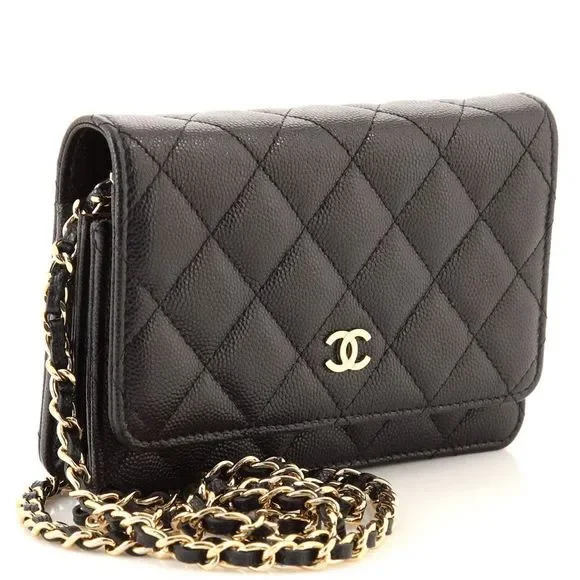 Chanel Wallet on Chain Quilted Caviar Mini Black - Picture 3 of 7